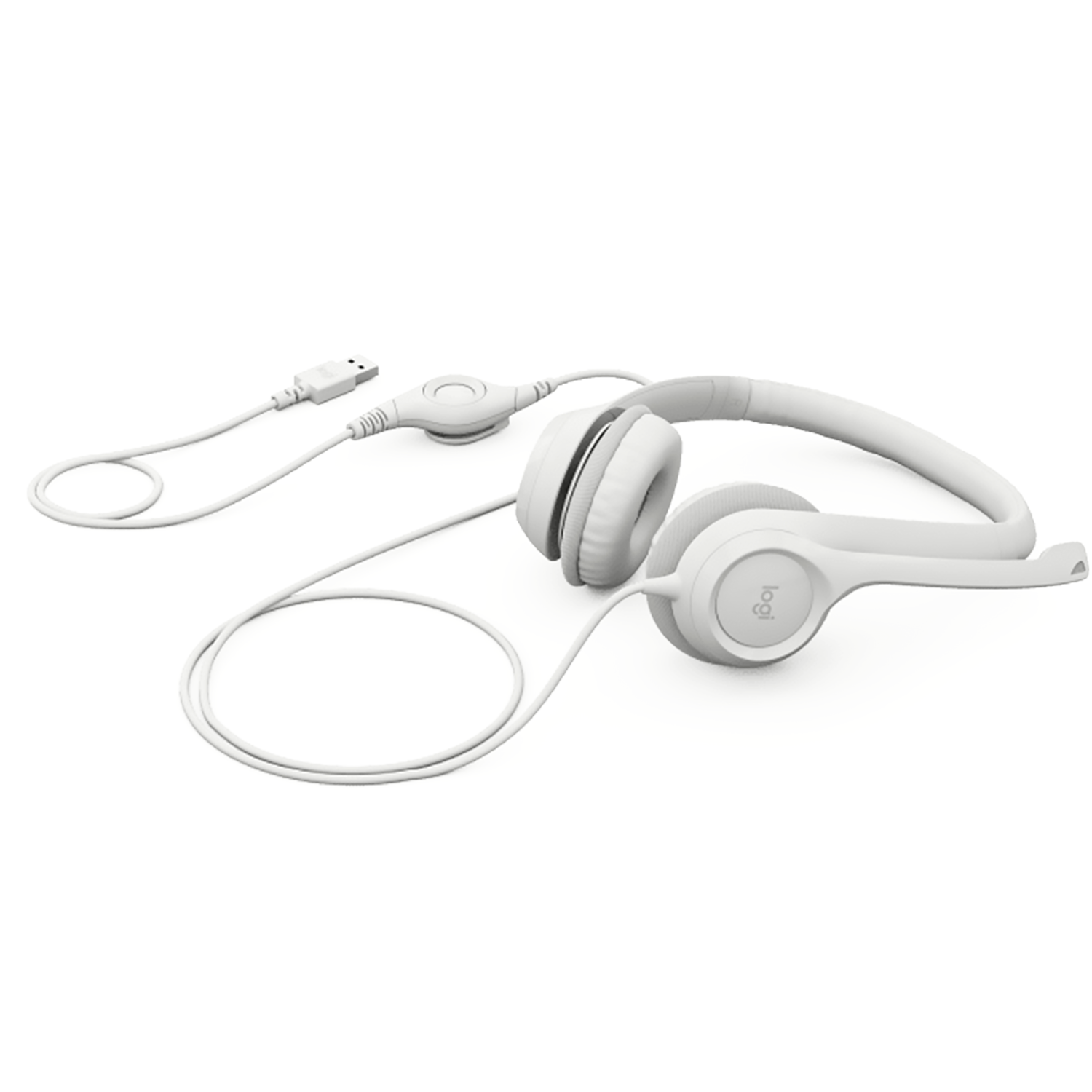 Headset Logitech H390 - Branco (981-001285)