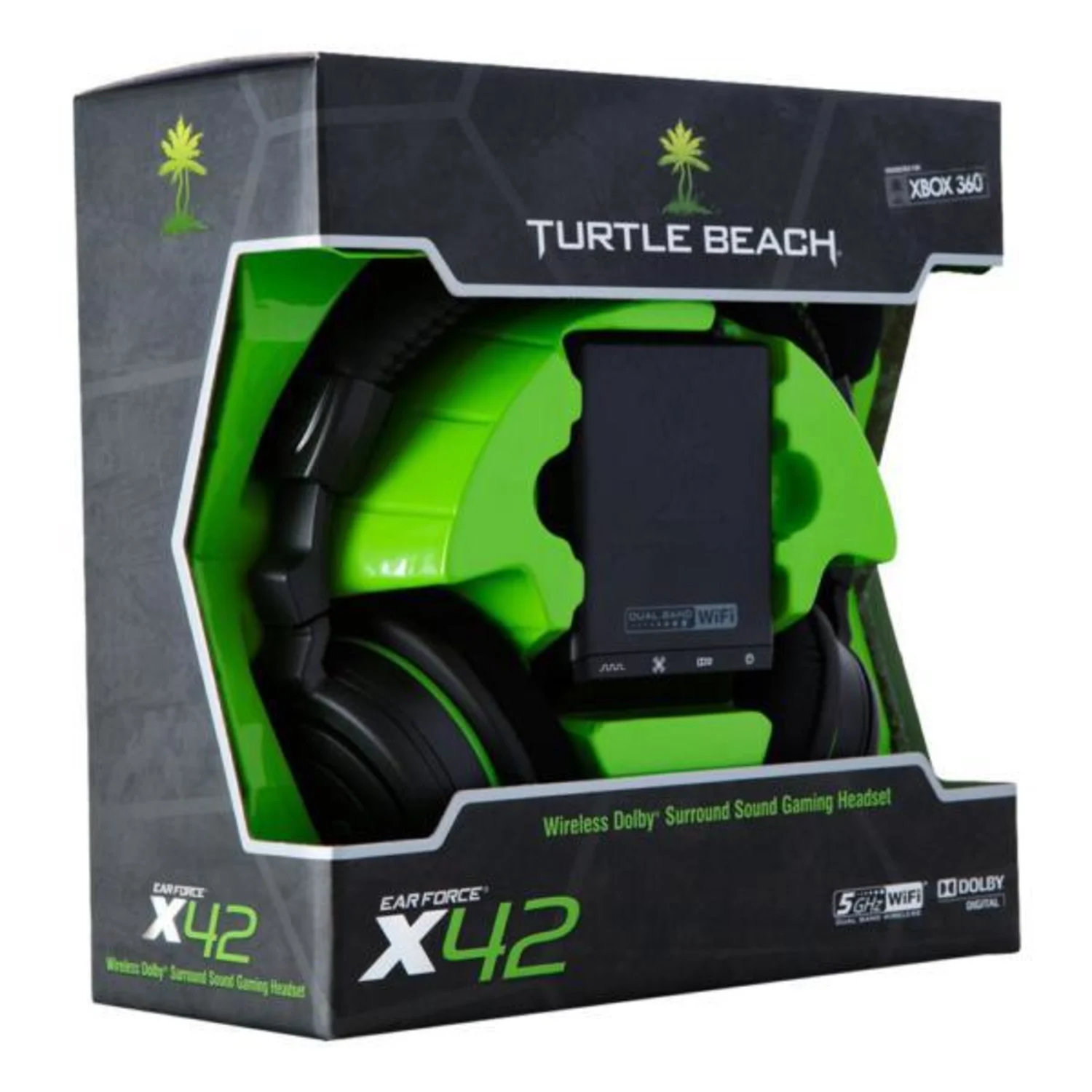 Headset Turtle Beach X42 para Xbox 360 - Preto (Recondicionado)