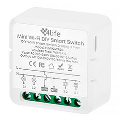 Interruptor Smart Switch 4Life FLMINIWR2G Wifi Bivolt - Branco
