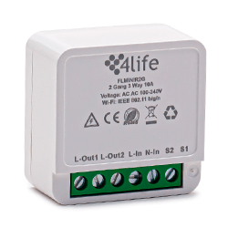 Interruptor Smart Switch 4life Mini FLMINIWRF2 WiFi Bivolt - Branco
