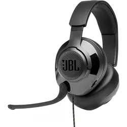 Headset JBL Quantum 300 Over-Ear /  Com microfone - Preto