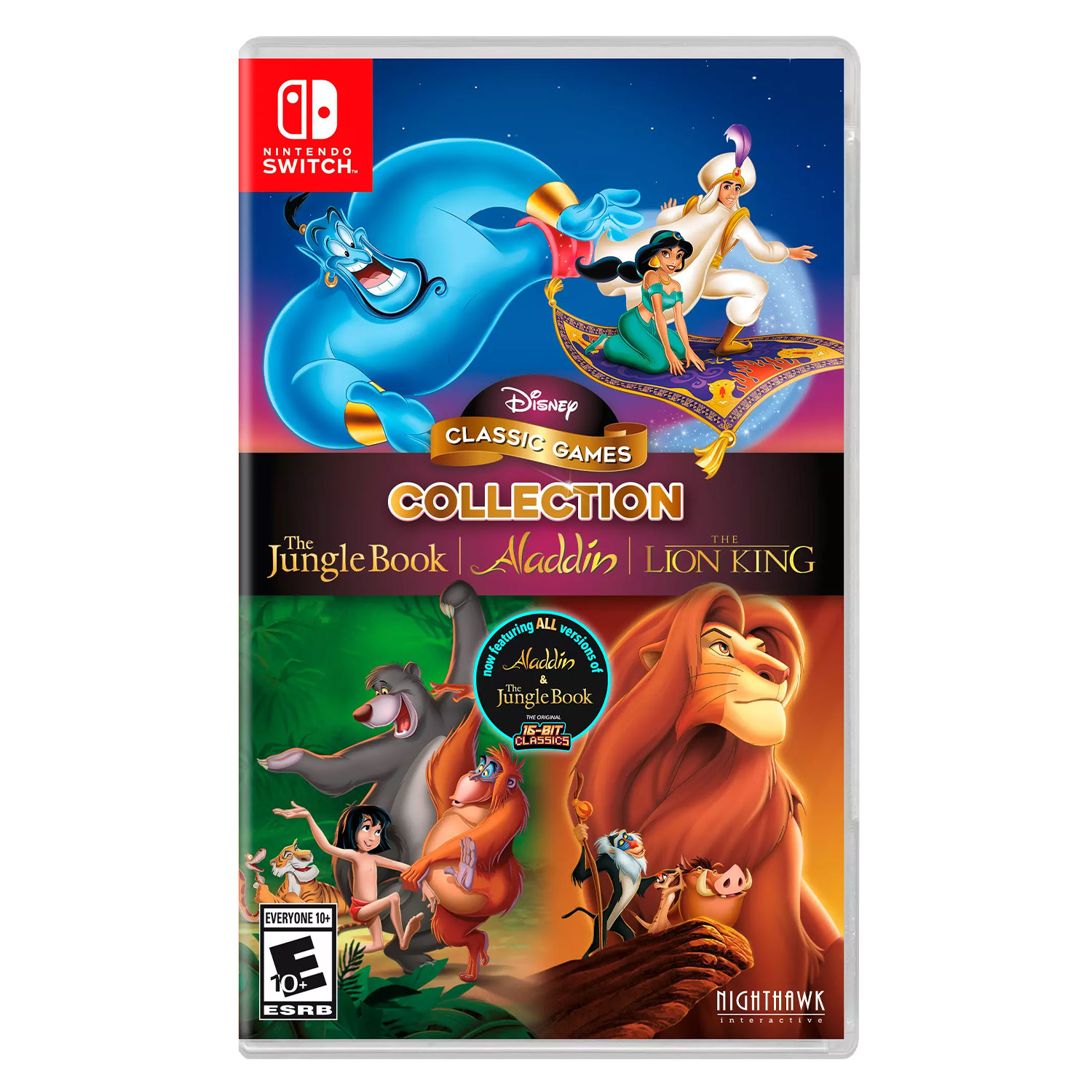 Jogo Disney Classic Games The Jungle Book, Aladdin And The Lion King Nintendo Switch