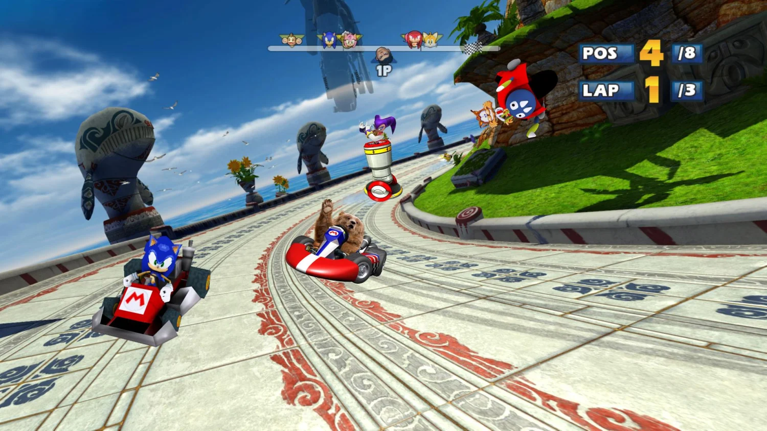 Jogo Sonic e Sega Racing All Stars PS3