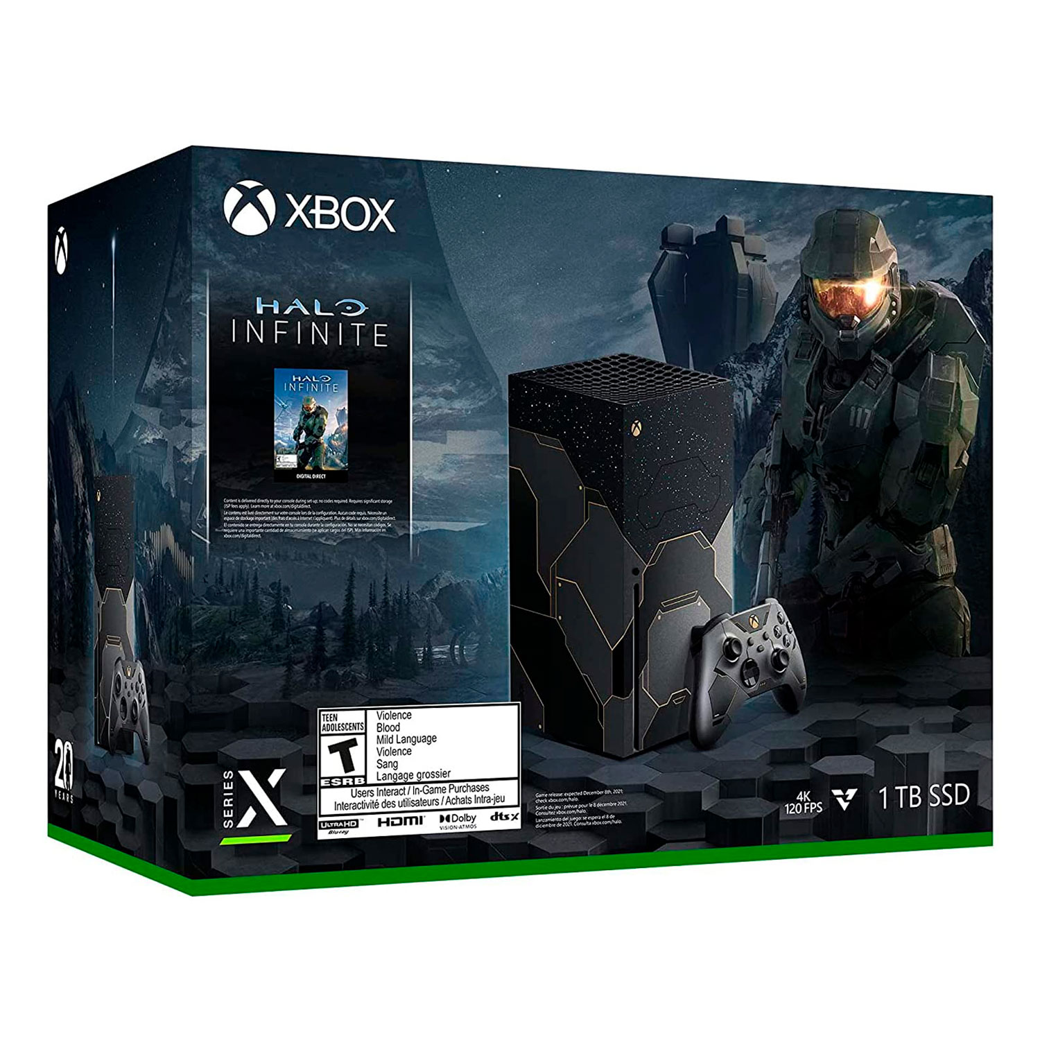 Console Xbox Series X 1TB / 8K - Halo Infinite Limited Edition