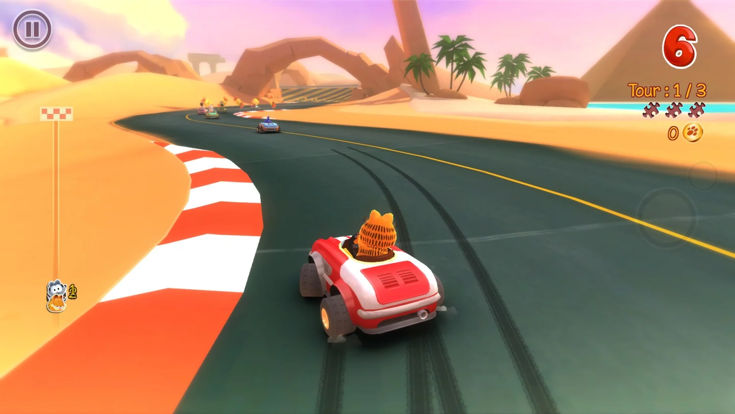 Jogo Garfield Kart Furious Racing PS4
