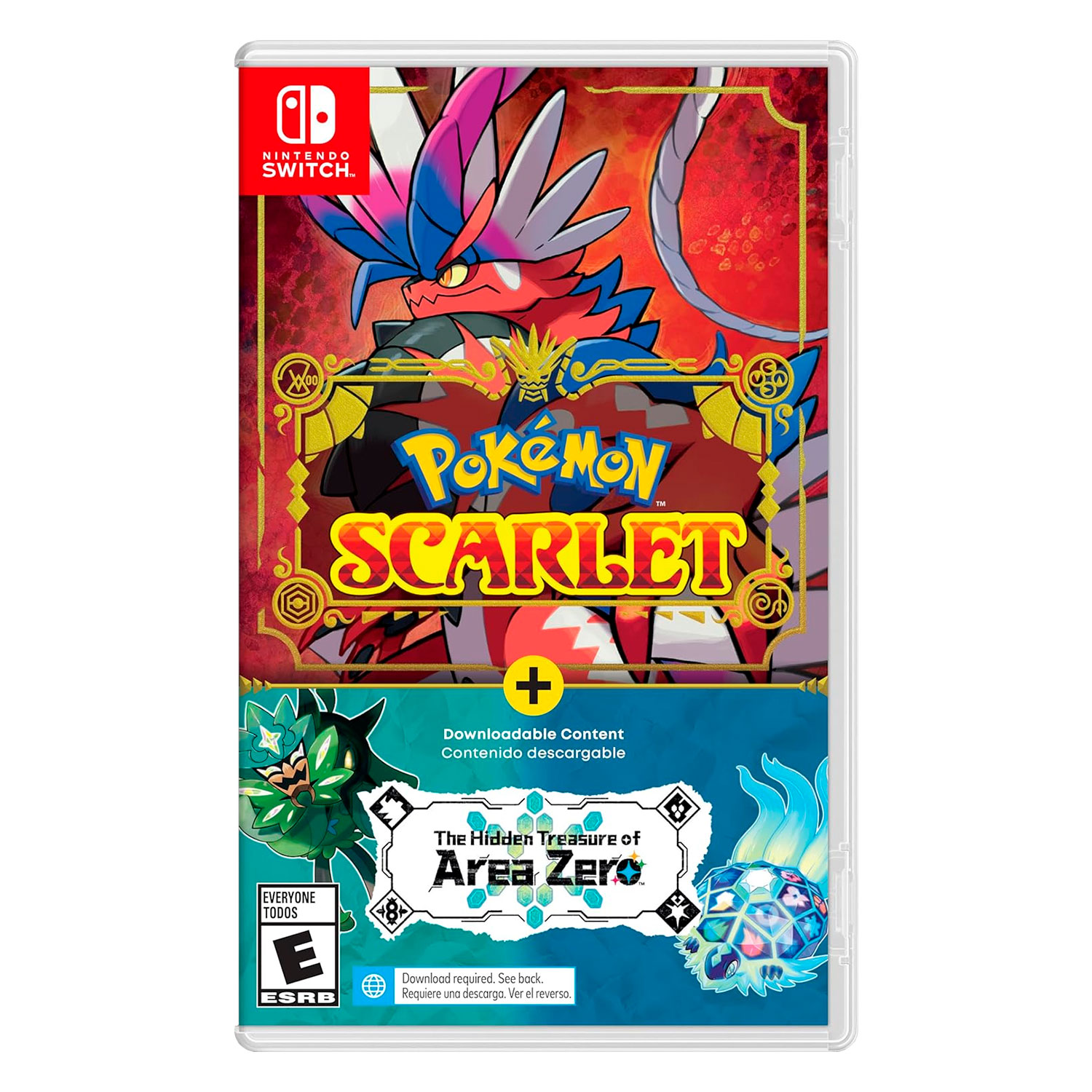 Jogo Pokémon Scarlet + The Hidden Treasure of Area Zero para Nintendo Switch