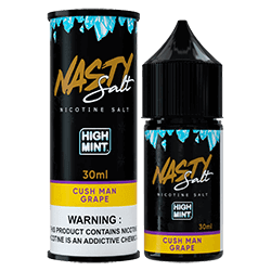 Essência para Vape Nasty Salt Cushman 30ML / 50MG - High Mint Grape