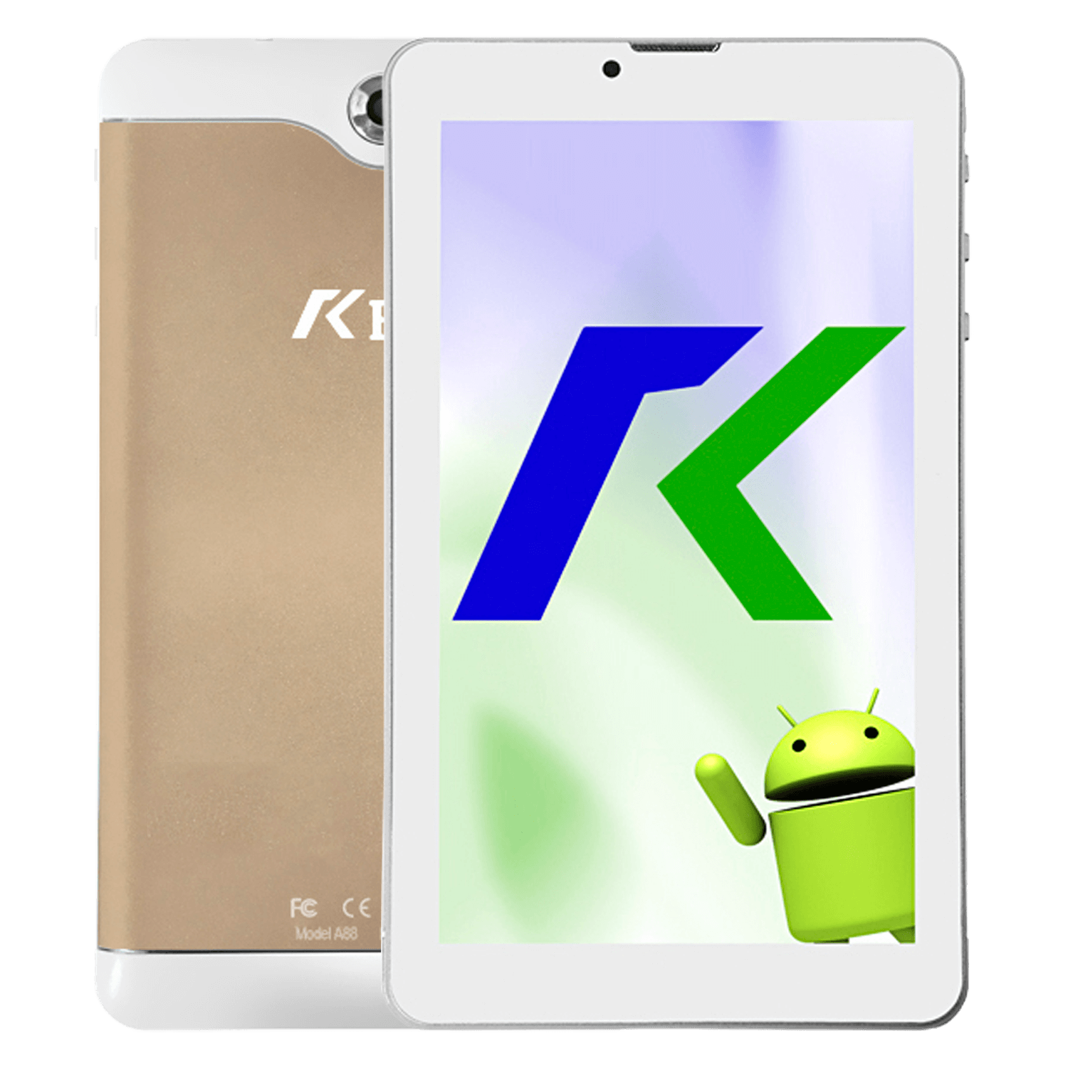 Tablet Keen A88 32GB / 1GB RAM / Dual SIM / Tela 7" / Câmeras 2MP e VGA - Gold