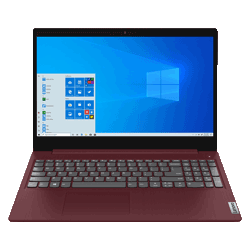 Notebook Lenovo IdeaPad 3 81W100DXUS / AMD Ryzen 5 3500U de 2.10 GHz / 8GB RAM / 256SSD / Tela 15.6 - Cherry Red