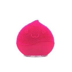 Limpador e Massageador Facial GoLine Silicone / USB / 8 velocidades / 300 mAh - Rosa