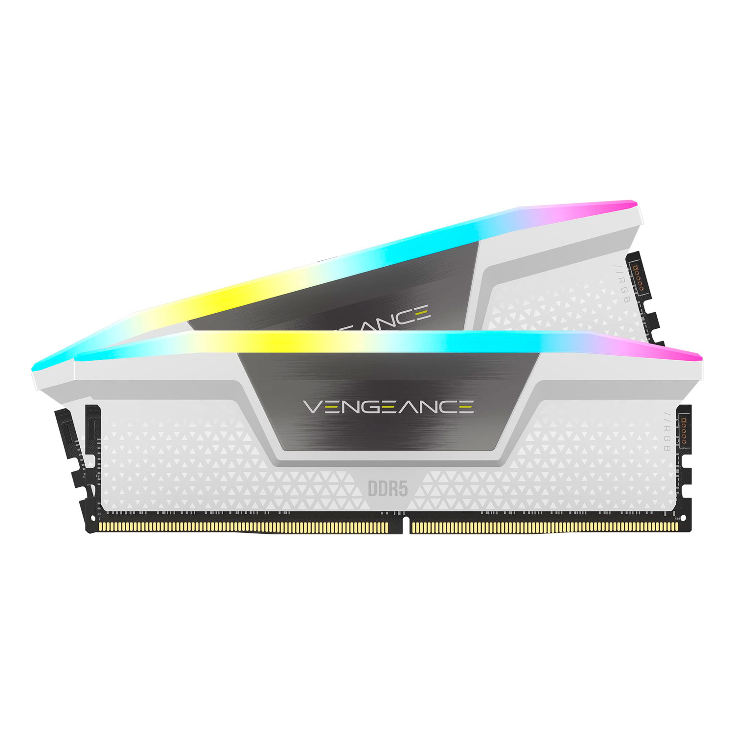 Memória RAM Corsair Vengeance RGB 32GB (16GB*2) / DDR5 / 6000MHZ - (CMH32GX5M2D6000C36W)
