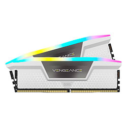 Memória RAM Corsair Vengeance RGB 32GB (16GB*2) / DDR5 / 6200MHZ - (CMH32GX5M2B6200C36W)
