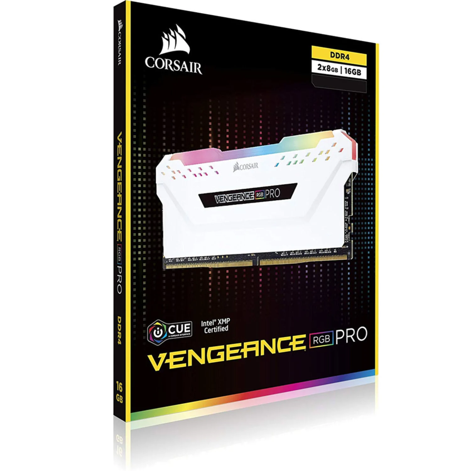 Memória RAM Corsair Vengeance RGB Pro 16GB (8GB*2) / DDR4 / 3000MHZ - Branco (CMW16GX4M2C3000C15W)