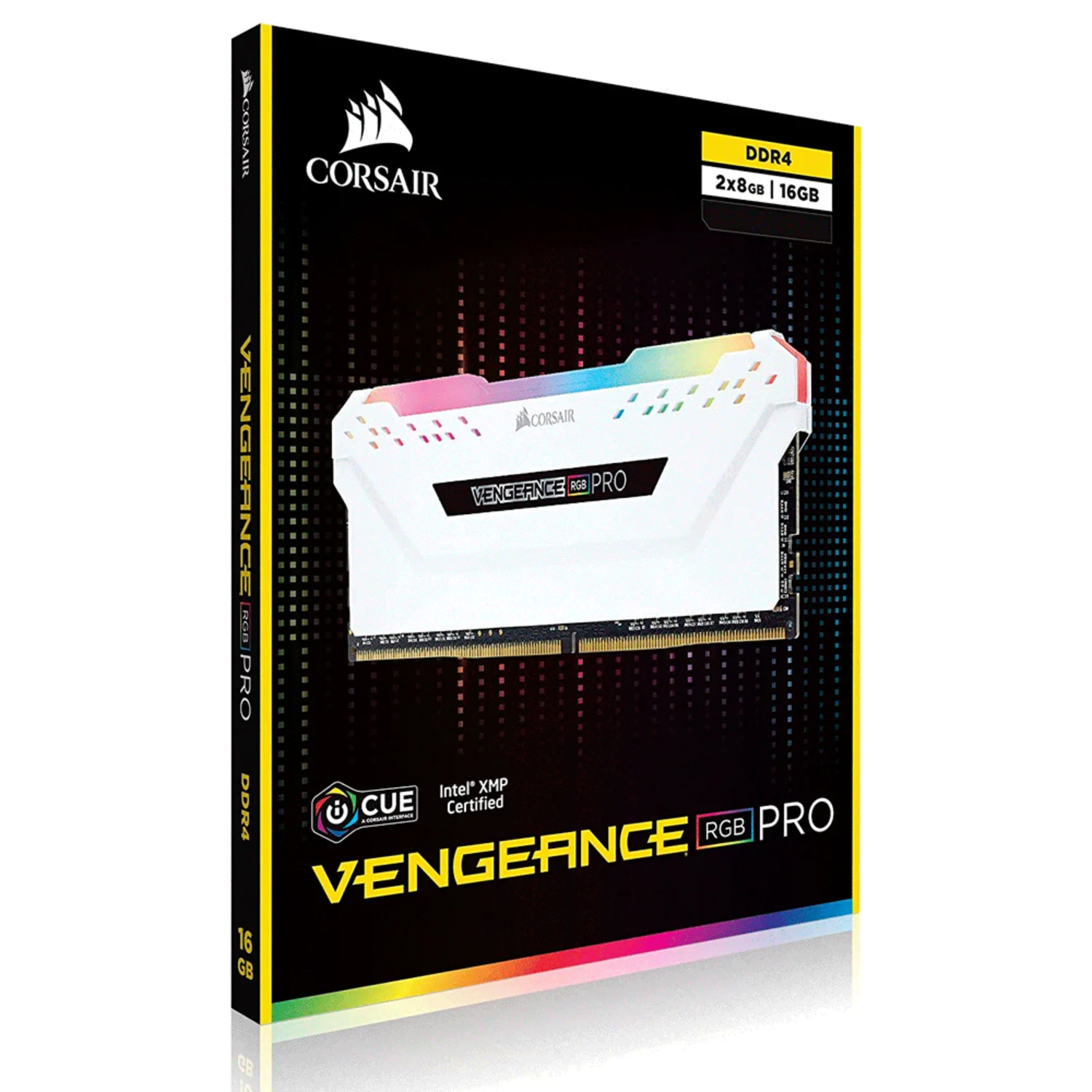Memória RAM Corsair Vengeance RGB Pro 16GB (8GB*2) / DDR4 / 3600MHZ - Branco (CMW16GX4M2C3600C18W)