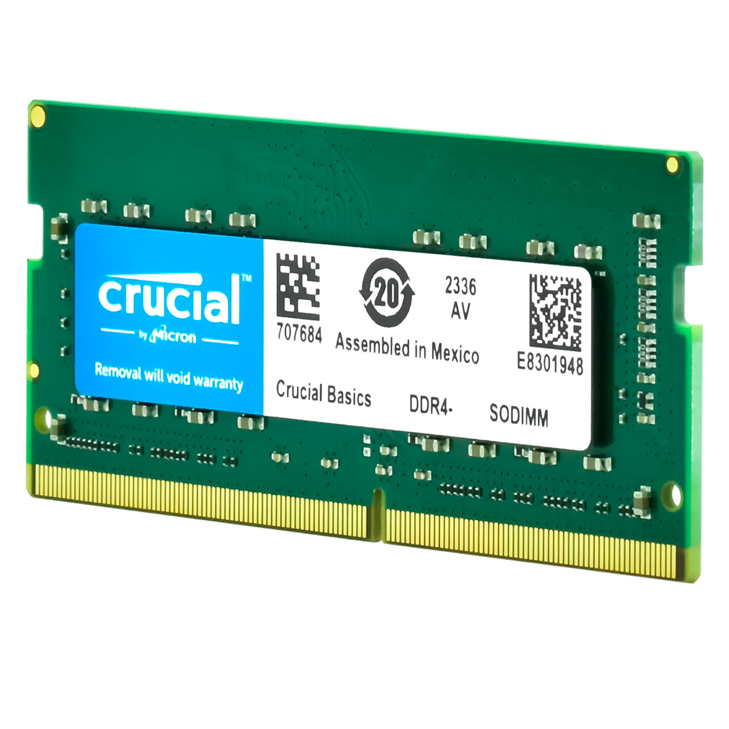 Memória RAM Crucial 8GB DDR4 3200MT/s para Notebook - CB8GS3200