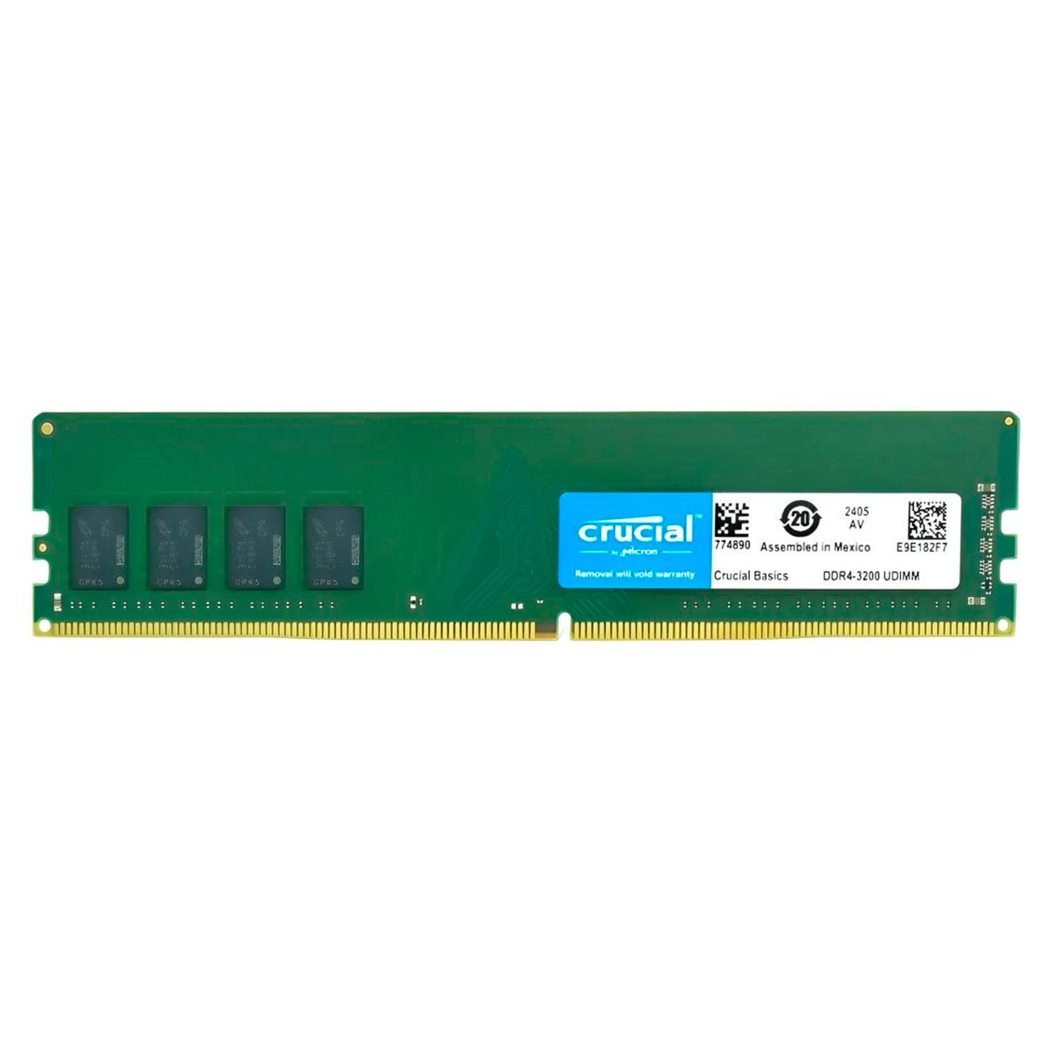 Memória RAM Crucial Basics 8GB DDR4 3200 MHz - CB8GU3200