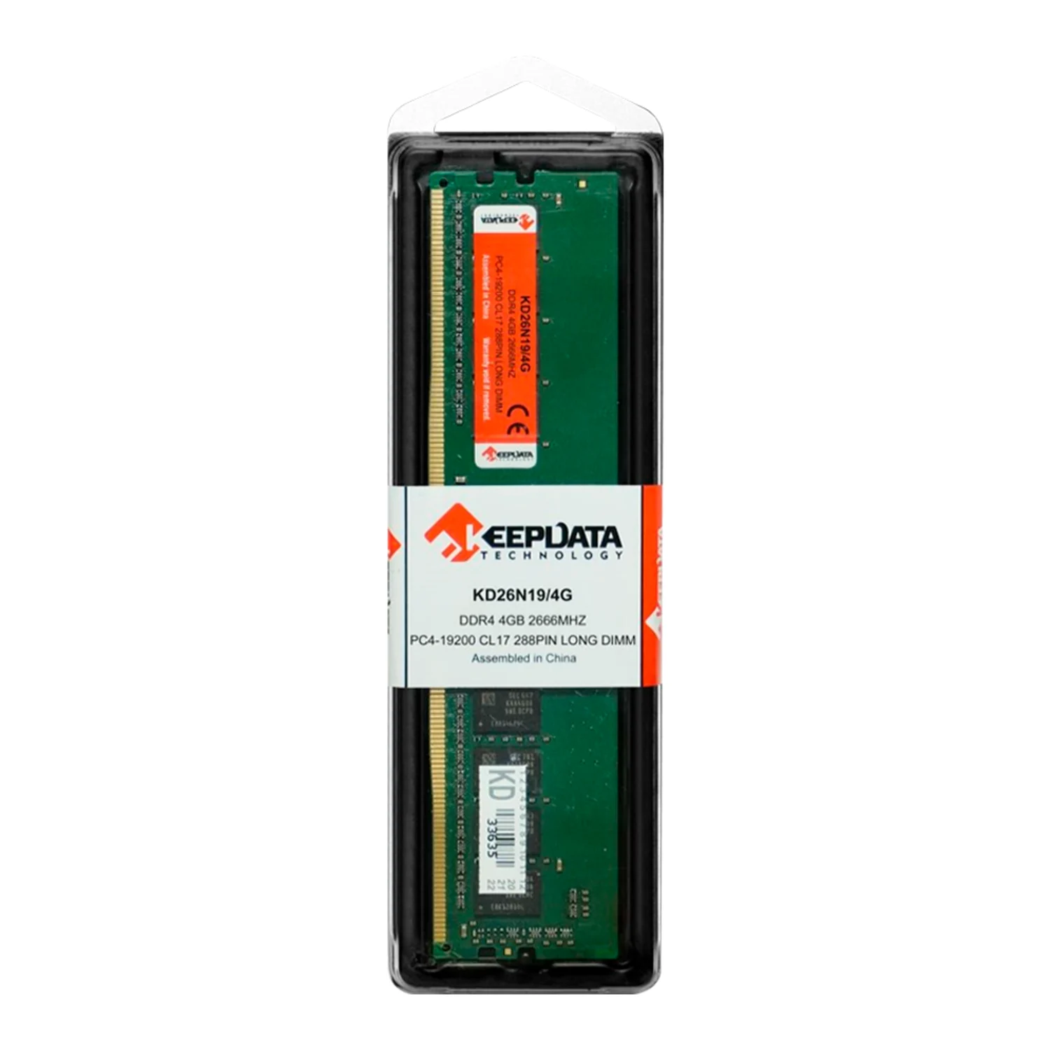 Memória RAM Keepdata 4GB / DDR4 / 1x4GB / 2666MHz - (KD26N19/4G)