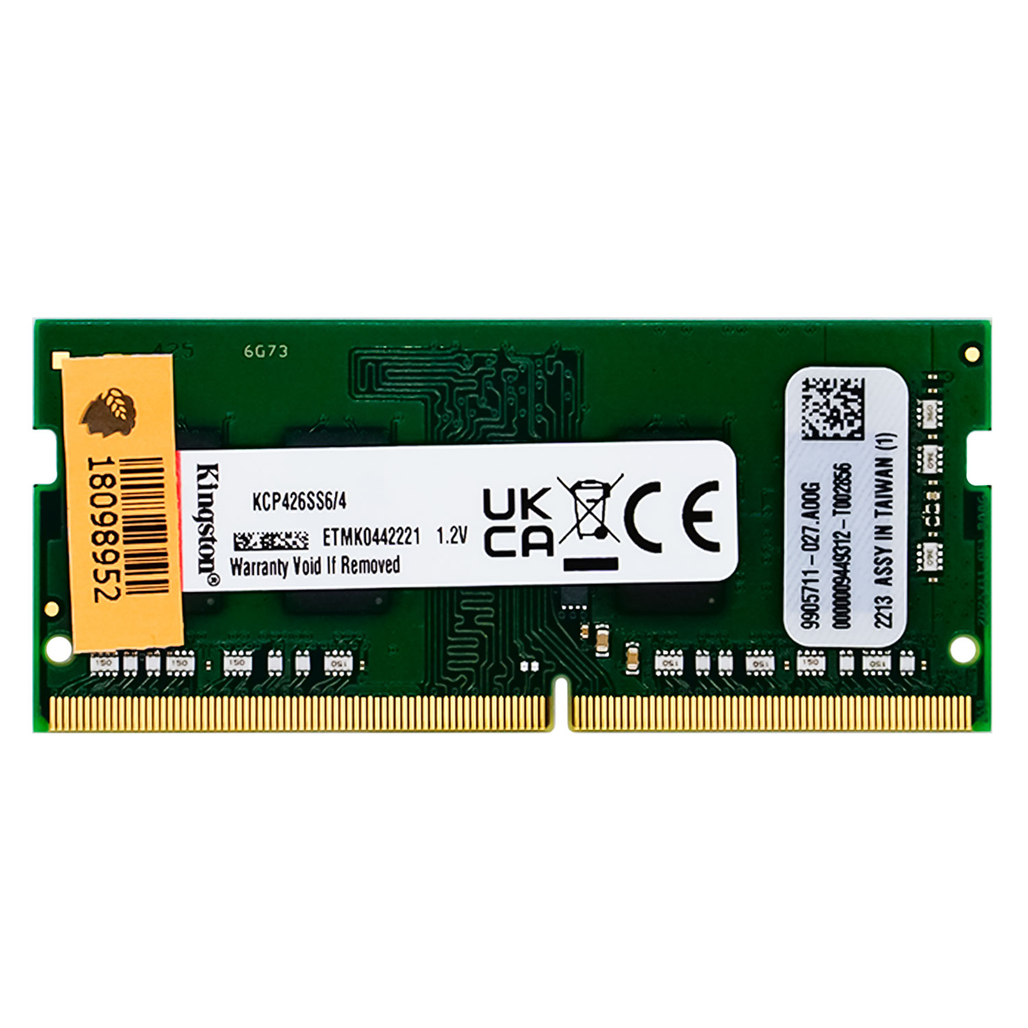 Memória RAM Kingston 4GB DDR4 2666Mt/s para Notebook - KCP426SS6/4