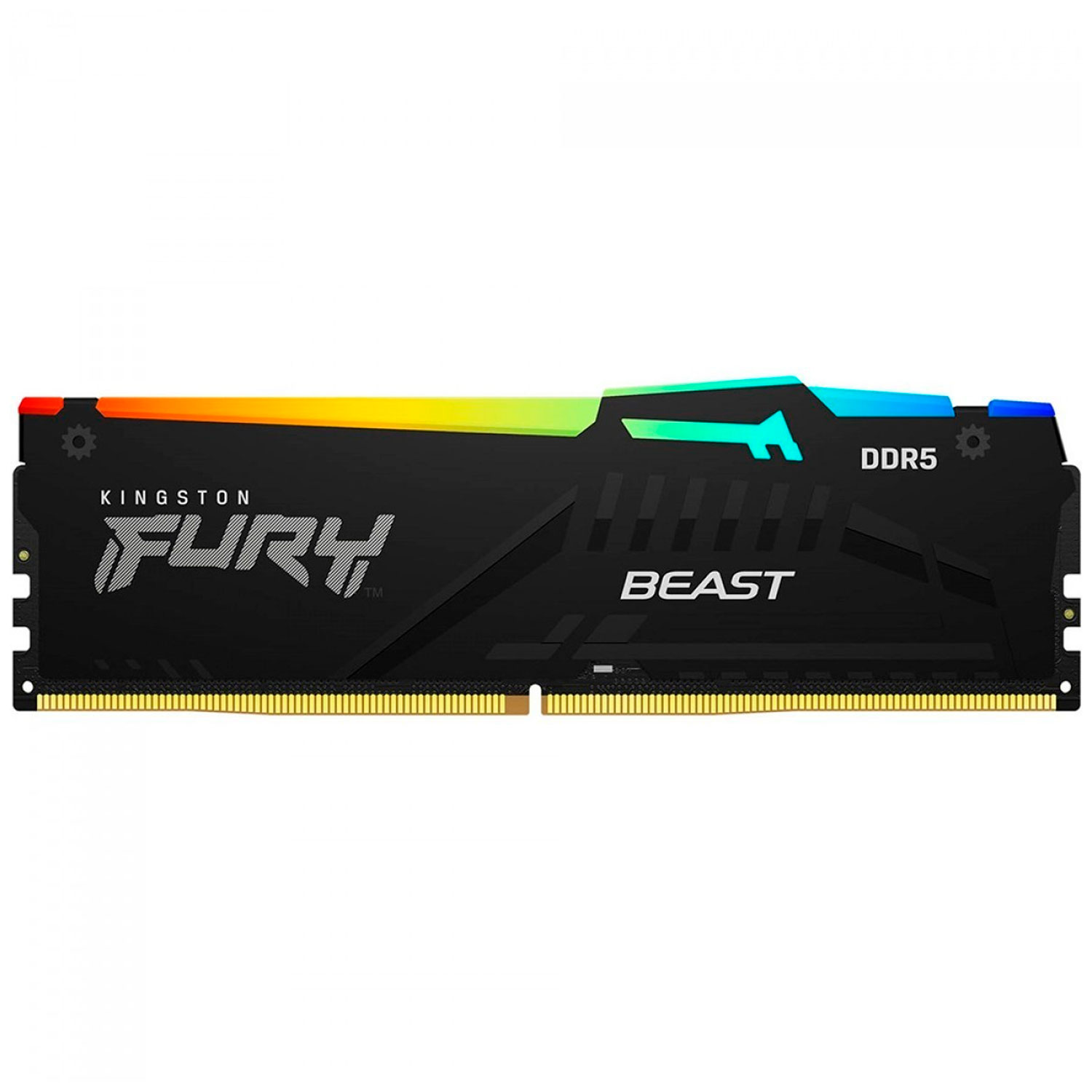 Memória RAM Kingston Fury Beast RGB 8GB / DDR5 / 6000MHz - Preto (KF560C40BBA-8)

