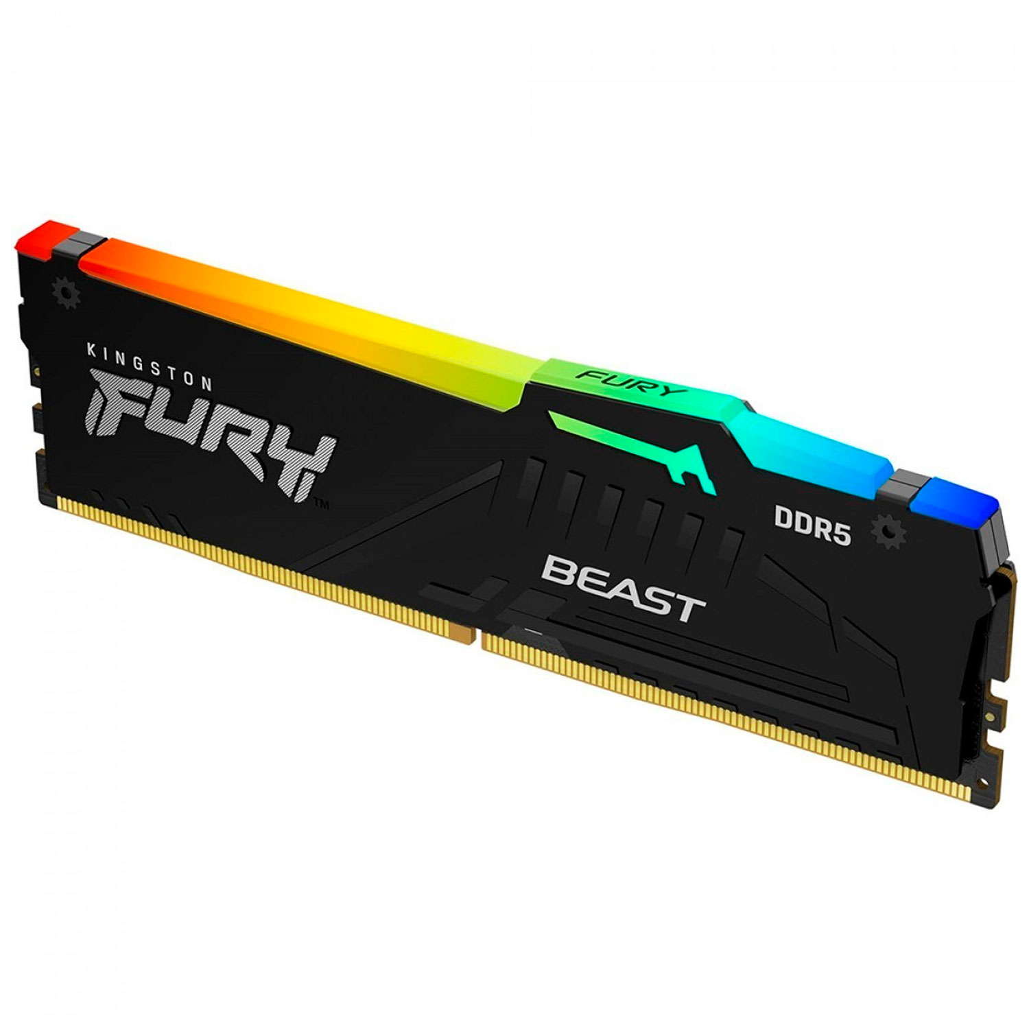 Memória RAM Kingston Fury Beast RGB 8GB / DDR5 / 6000MHz - Preto (KF560C40BBA-8)
