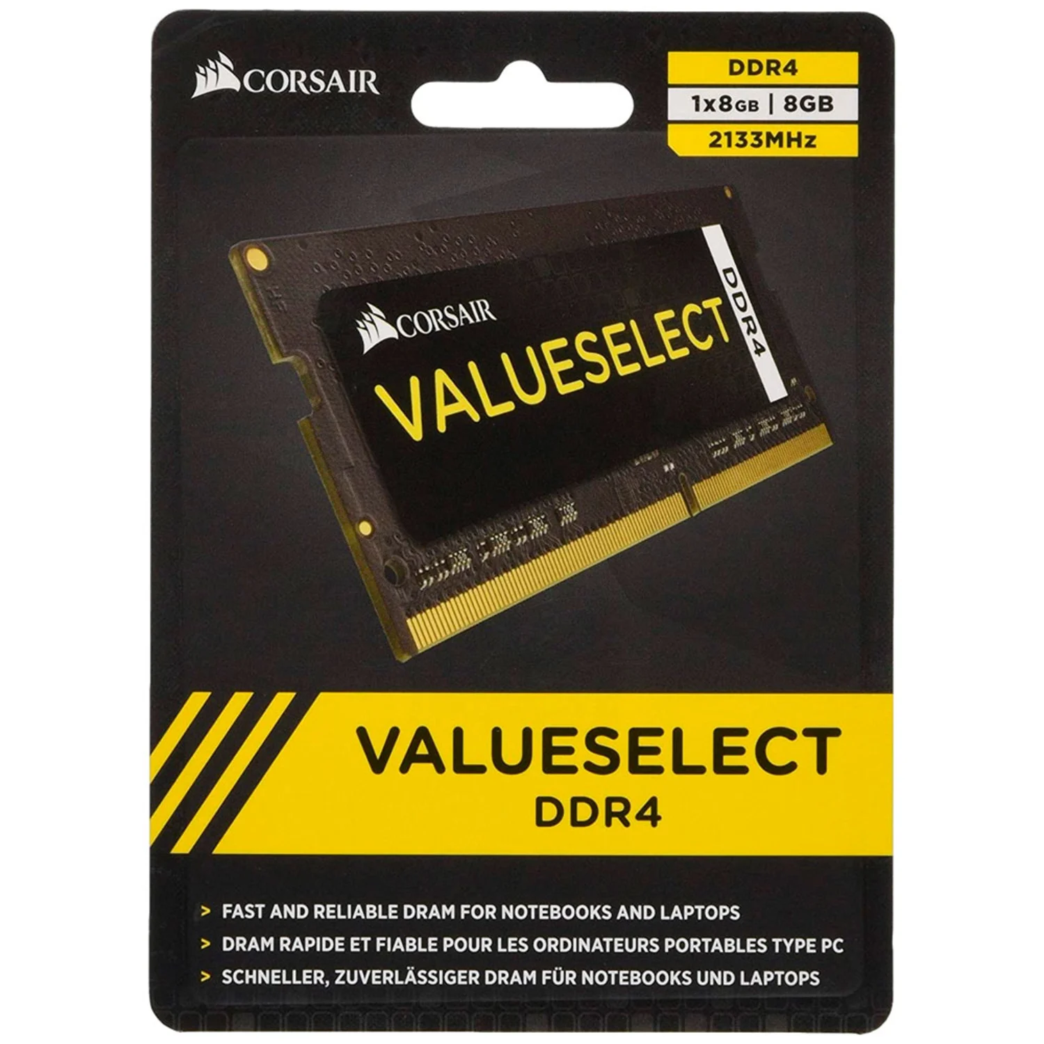 Memoria RAM para Notebook Corsair Value Select DDR4 / 8GB / 2133MHz / 1x8 - (CMSO8GX4M1A2133C15)