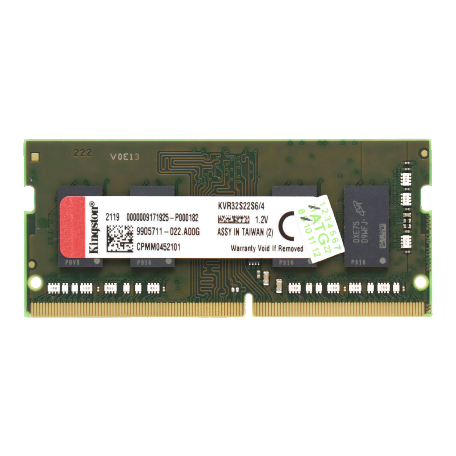 Memória RAM para Notebook Kingston 4GB DDR4 3200MHz - (KVR32S22S6/4)

