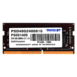Memória RAM para Notebook Patriot Signature 8GB / DDR4 / 2400MHZ - (PSD48G240081S)