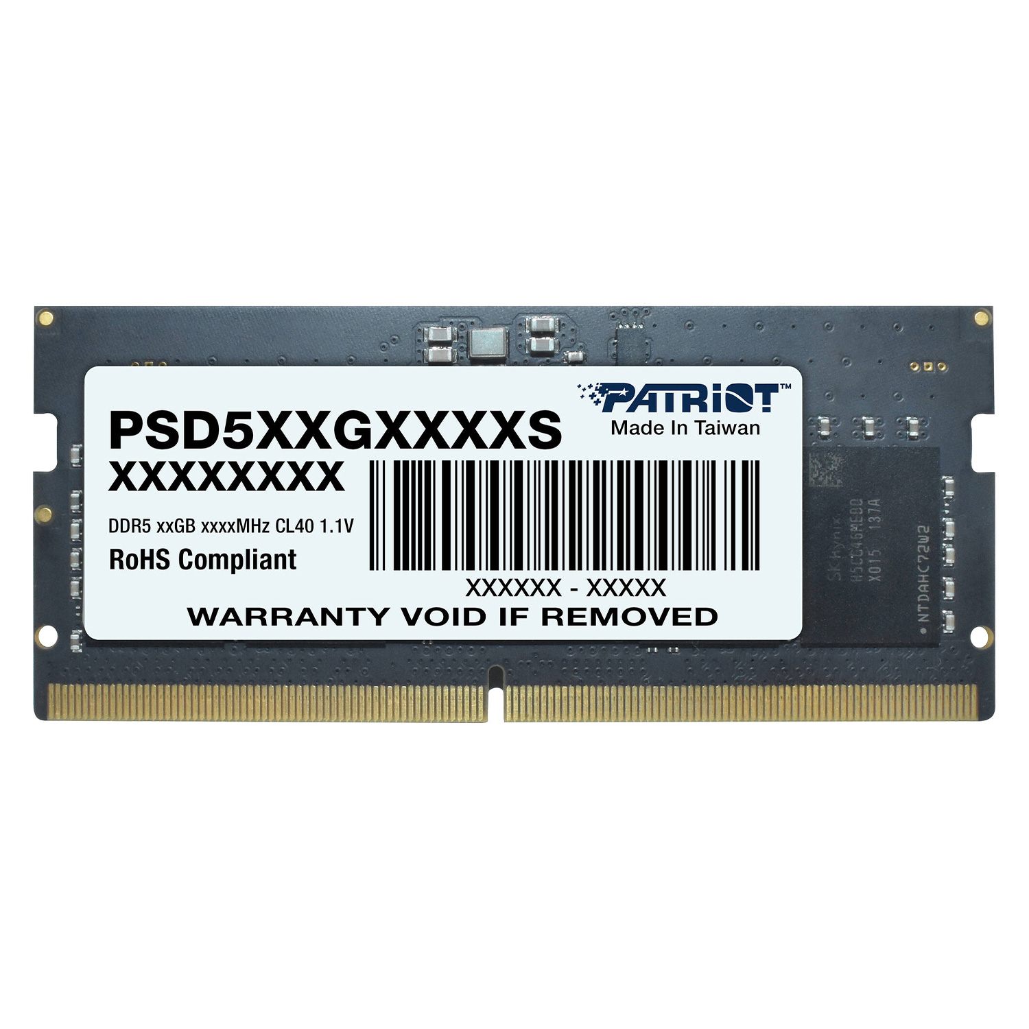Memória RAM para Notebook Patriot Signature 8GB / DDR5 / 4800mhz - (PSD58G480041S)