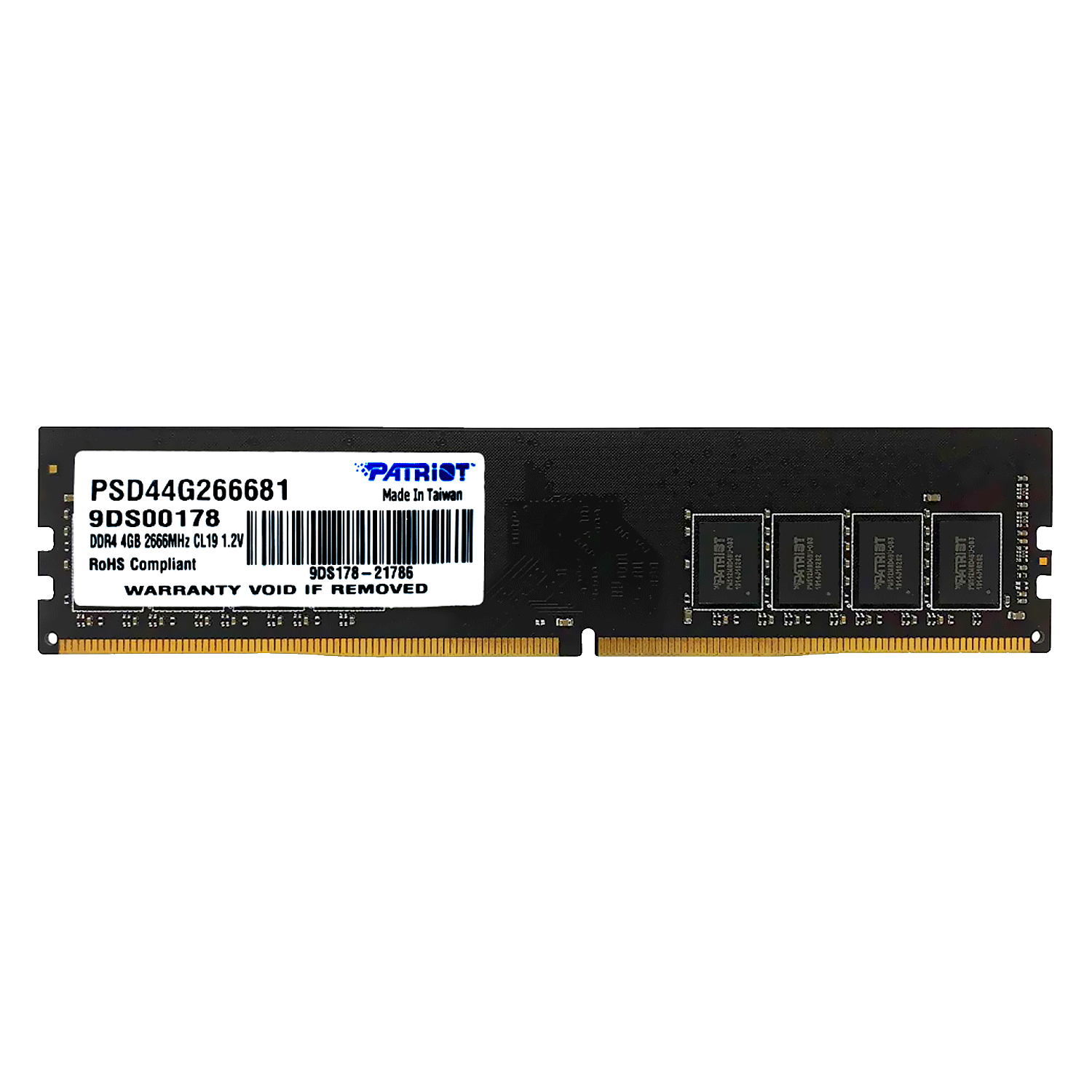 Memória RAM Patriot Signature 4GB / DDR4 / 2666MHZ - (PSD44G266681)