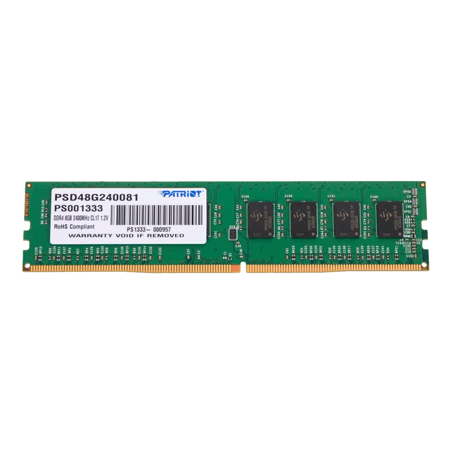 Memória RAM Patriot Signature 8GB / DDR4 / 2400MHZ - (PSD48G240081)