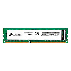 Memoria Ram DDR3 Corsair Value Select 4GB / 1333MHz / 1x4 - (CMV4GX3M1A1333C9)