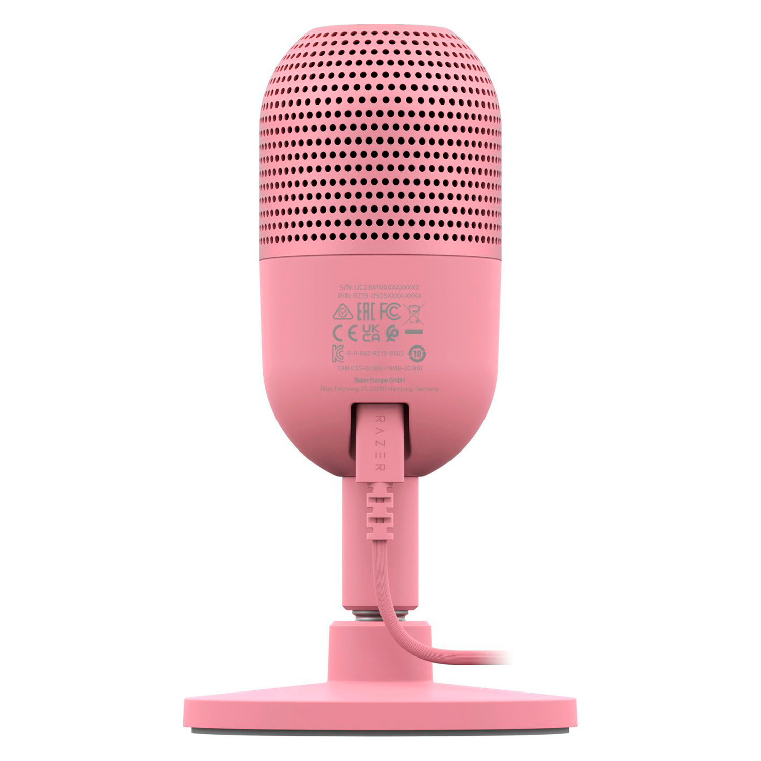 Microfone Condensador Razer Seiren V3 Mini USB-C - Rosa