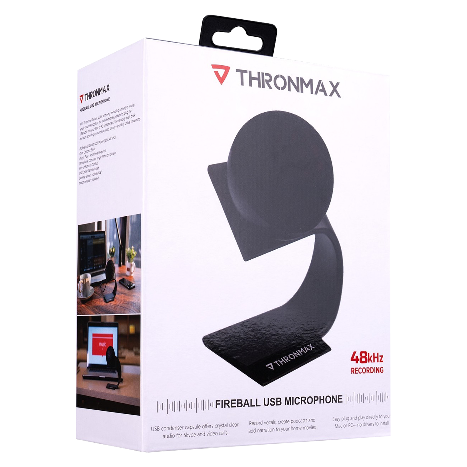 Microfone Thronmax Fireball M9 48KHZ USB - Preto (977995)