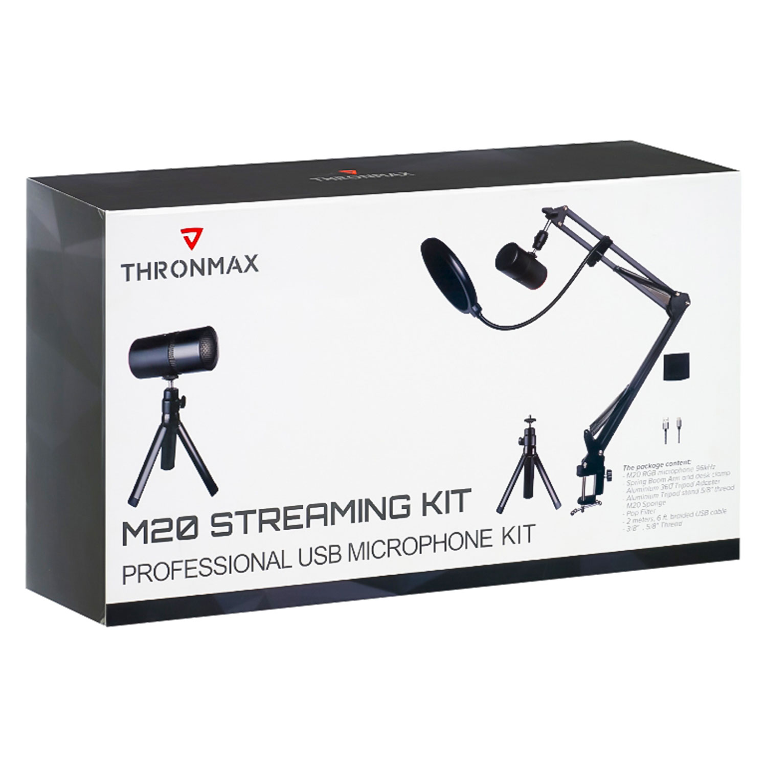 Microfone Thronmax Kit M20 Streaming USB 96KHZ (977933)