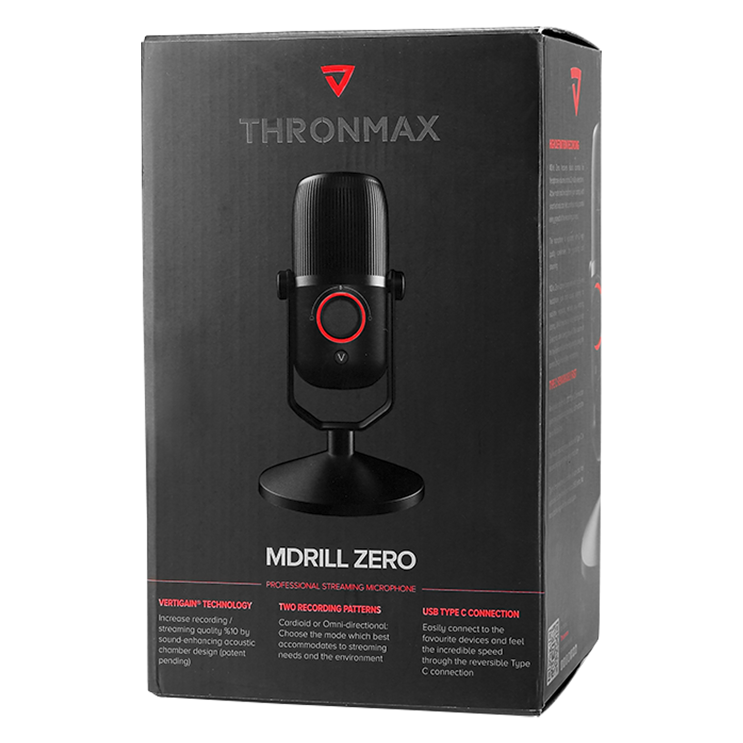 Microfone Thronmax Mdrill Zero M4 USB TYPE C - Preto
