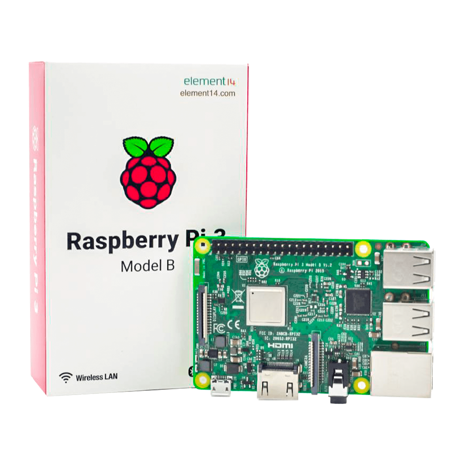 Mini PC Raspberry Pi 3 B V1.2 UK - (182-6547) no Paraguai 
