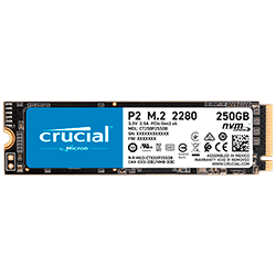 HD SSD Crucial P2 250GB M.2 / 3D NVNE - (CT250P2SSD8)