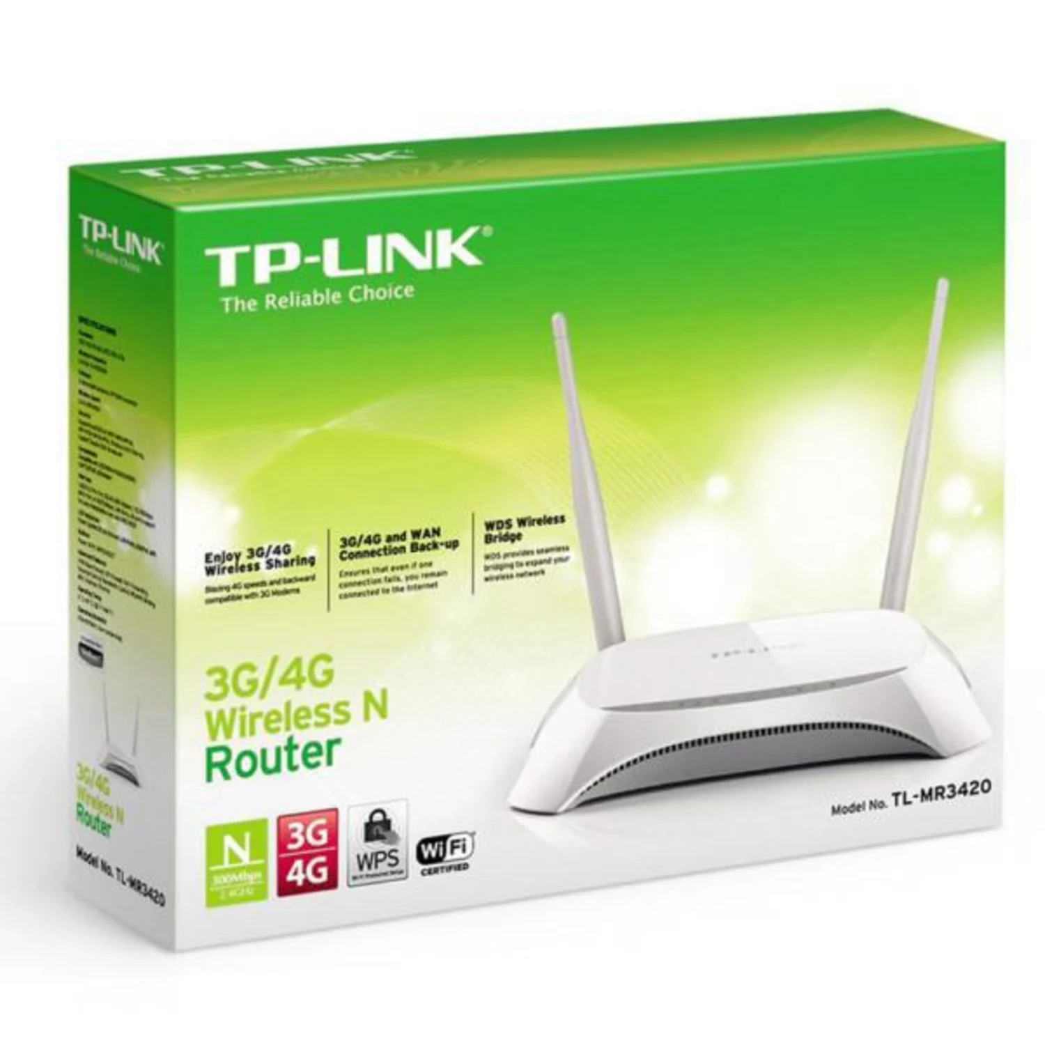 Roteador Wireless 3g/4g Tp-Link Tl-Mr3420