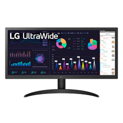 Monitor Gamer LG 26WQ500B 26" Full HD 75HZ Ultrawide IPS 1MS - Preto