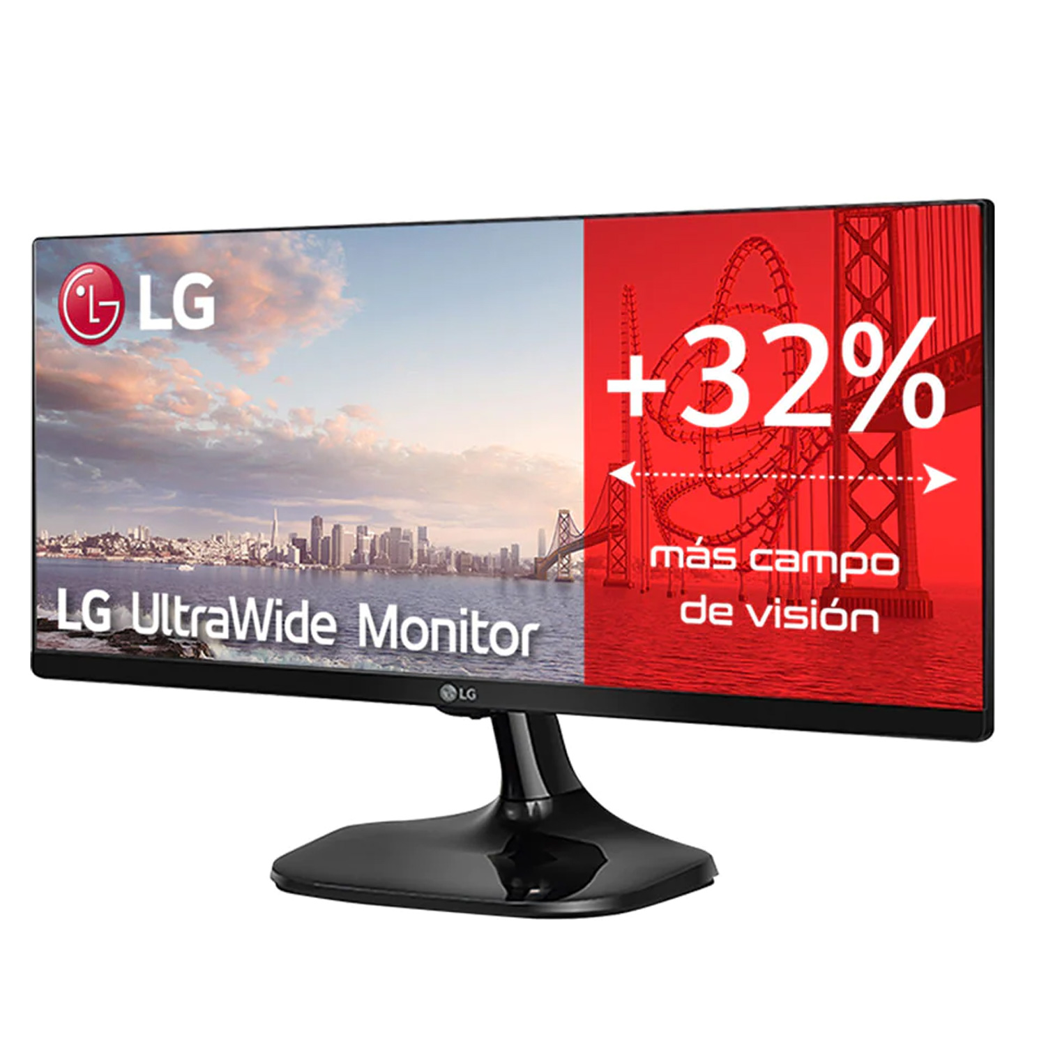 Monitor LG 25UM58-P / Tela 25" / Full HD / HDMI / Ultra Wide - Preto