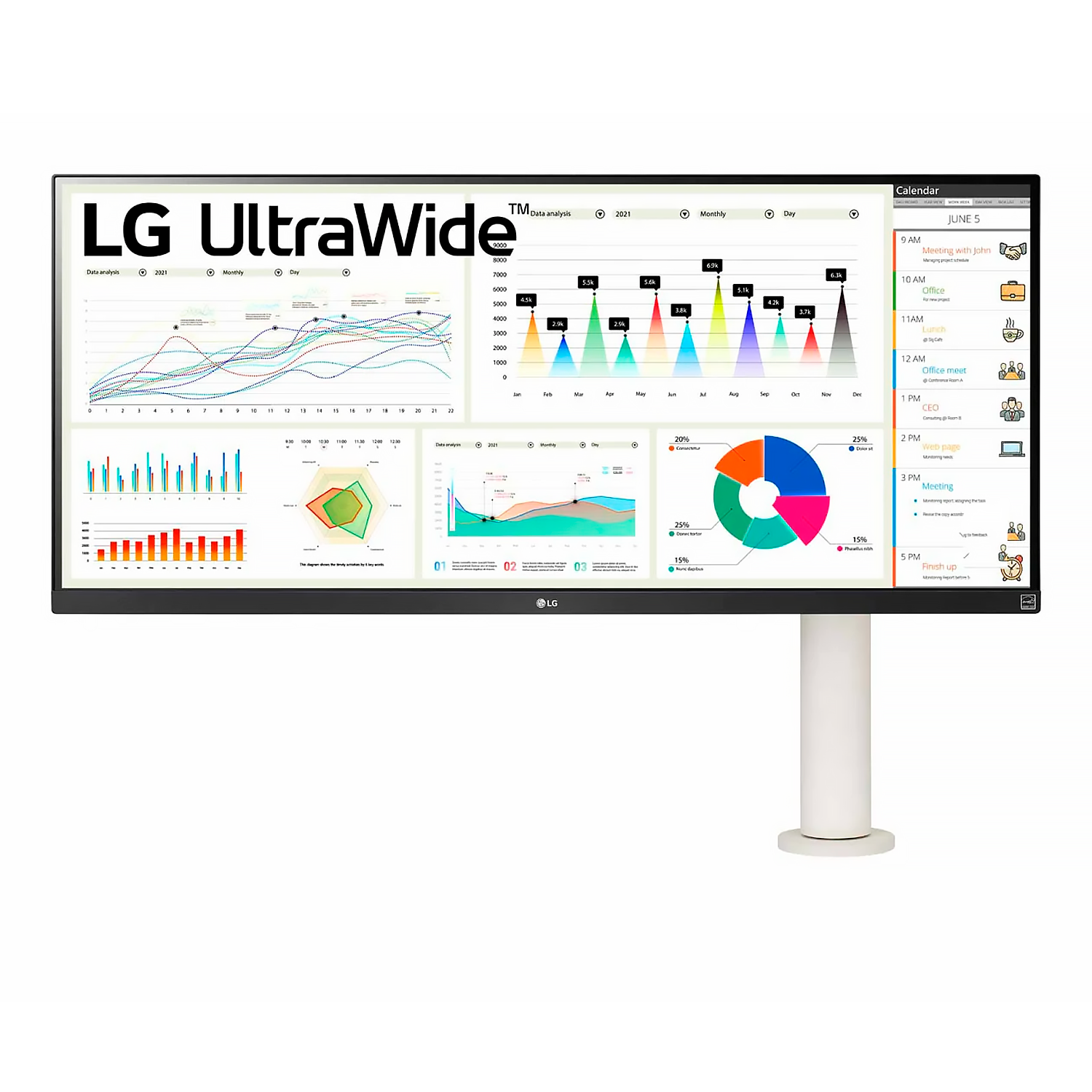 Monitor LG 34WQ680W 34" 75HZ / SPK / Ultrawide / Ergonômico