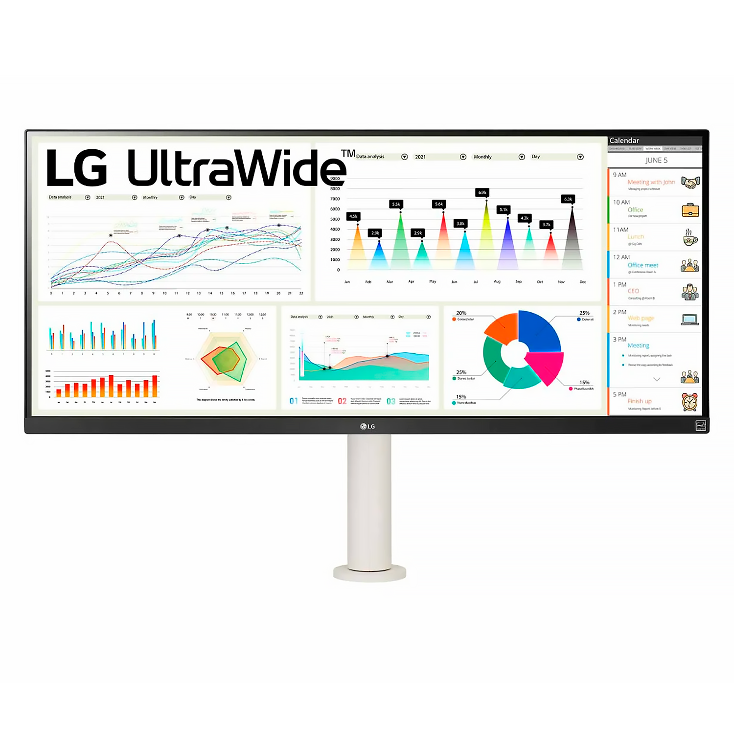 Monitor LG 34WQ680W 34" 75HZ / SPK / Ultrawide / Ergonômico