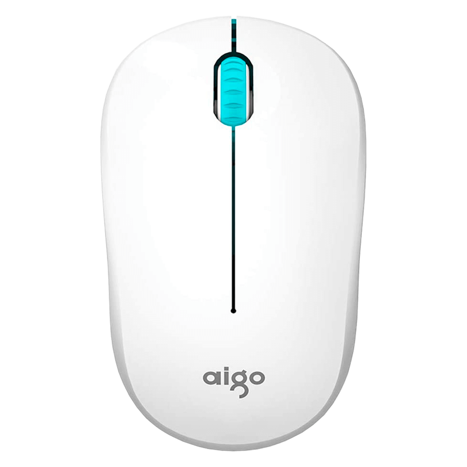 Mouse Aigo M35 Wireless - Branco e Verde