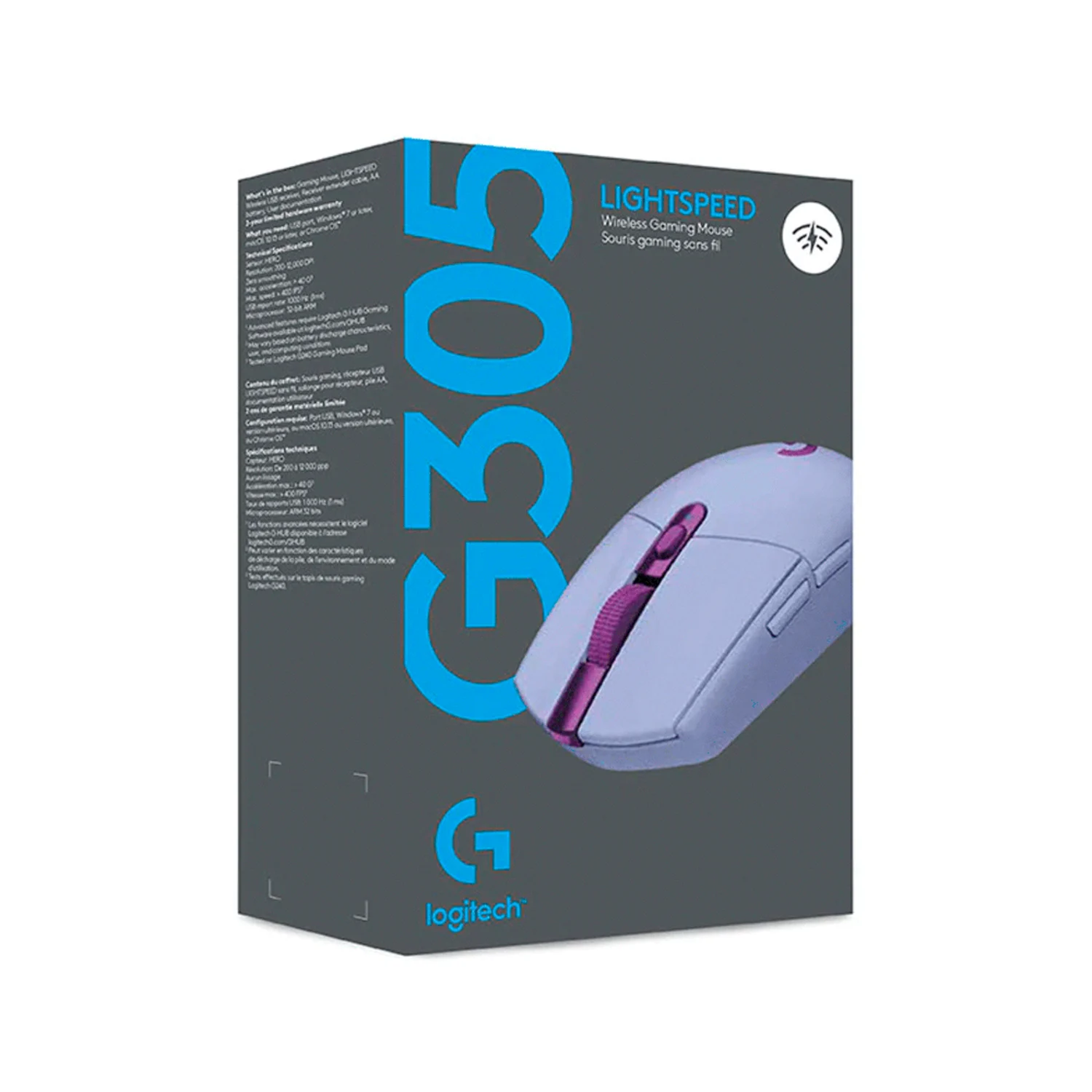 Mouse Gamer Logitech Wireless G305 Lightspeed - Lilás (910-006020)