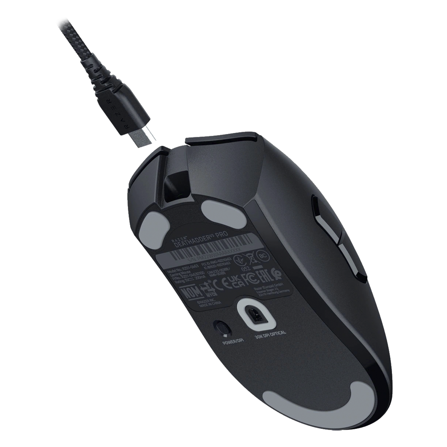 Mouse Gamer Razer Deathadder V3 Pro sem Fio - (RZ01-04630100-R3U1)