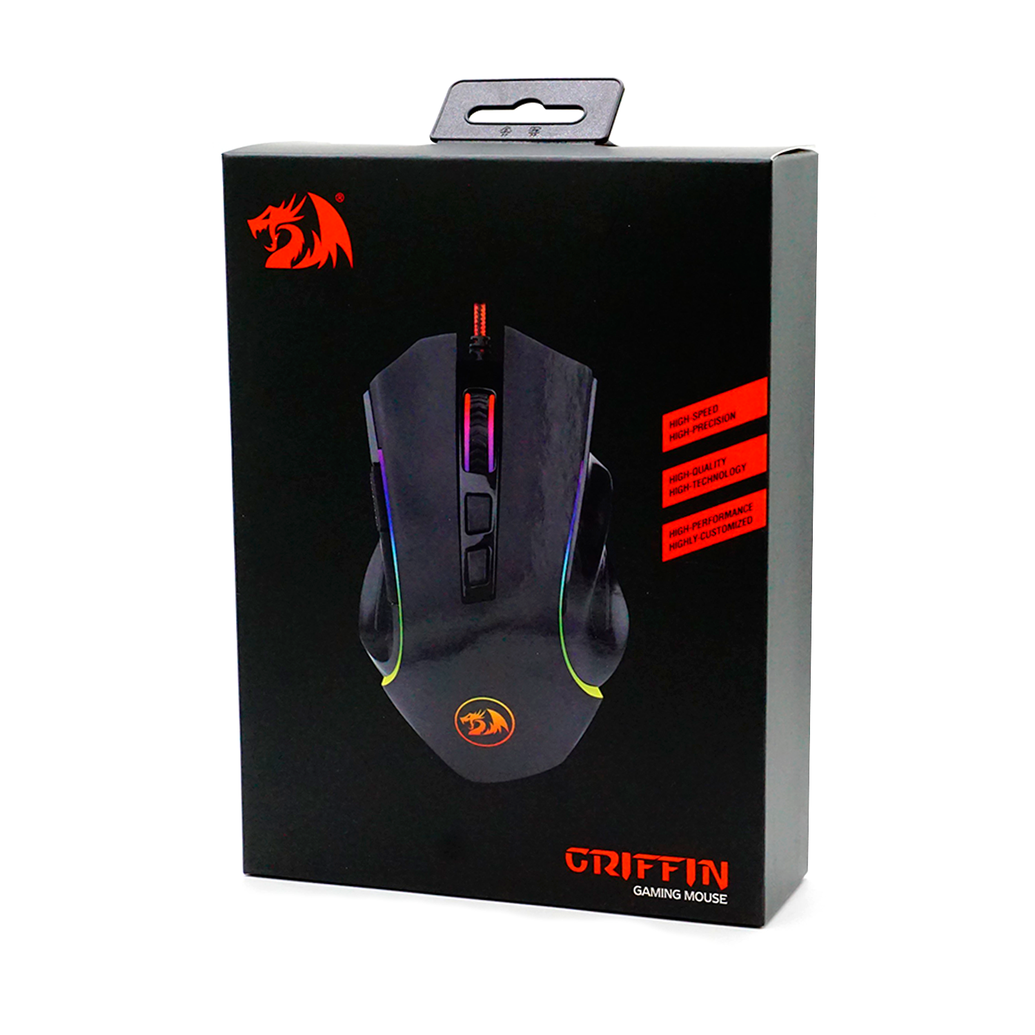 Mouse Gamer Redragon M607 Griffin RGB Gaming - Preto