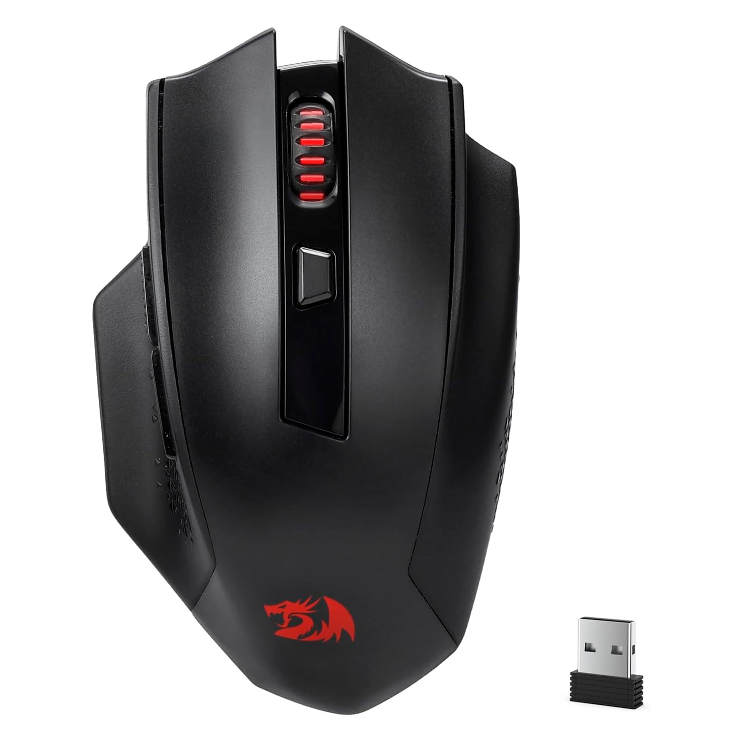 Mouse Gamer Redragon M994 Woki 26000DPI Sem Fio Bluetooth Wirelees e Wired - Preto