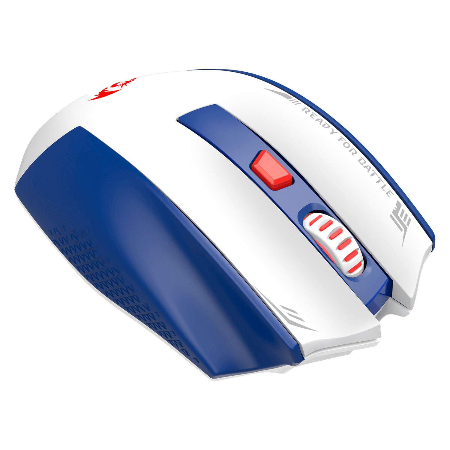 Mouse Gamer Redragon Woki M994 Sem Fio - Azul Branco