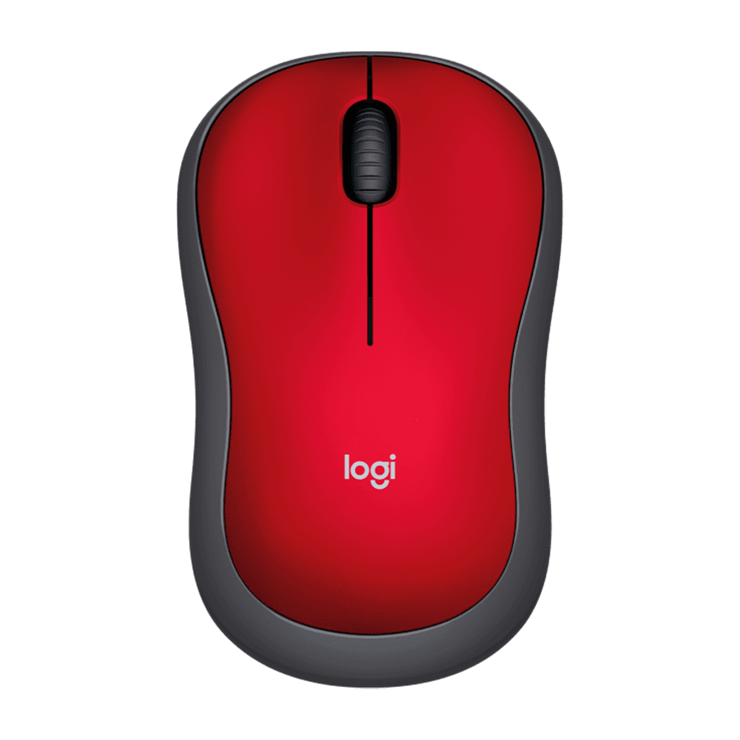Mouse Logitech M-185 Wireless - Vermelho (910-003635)