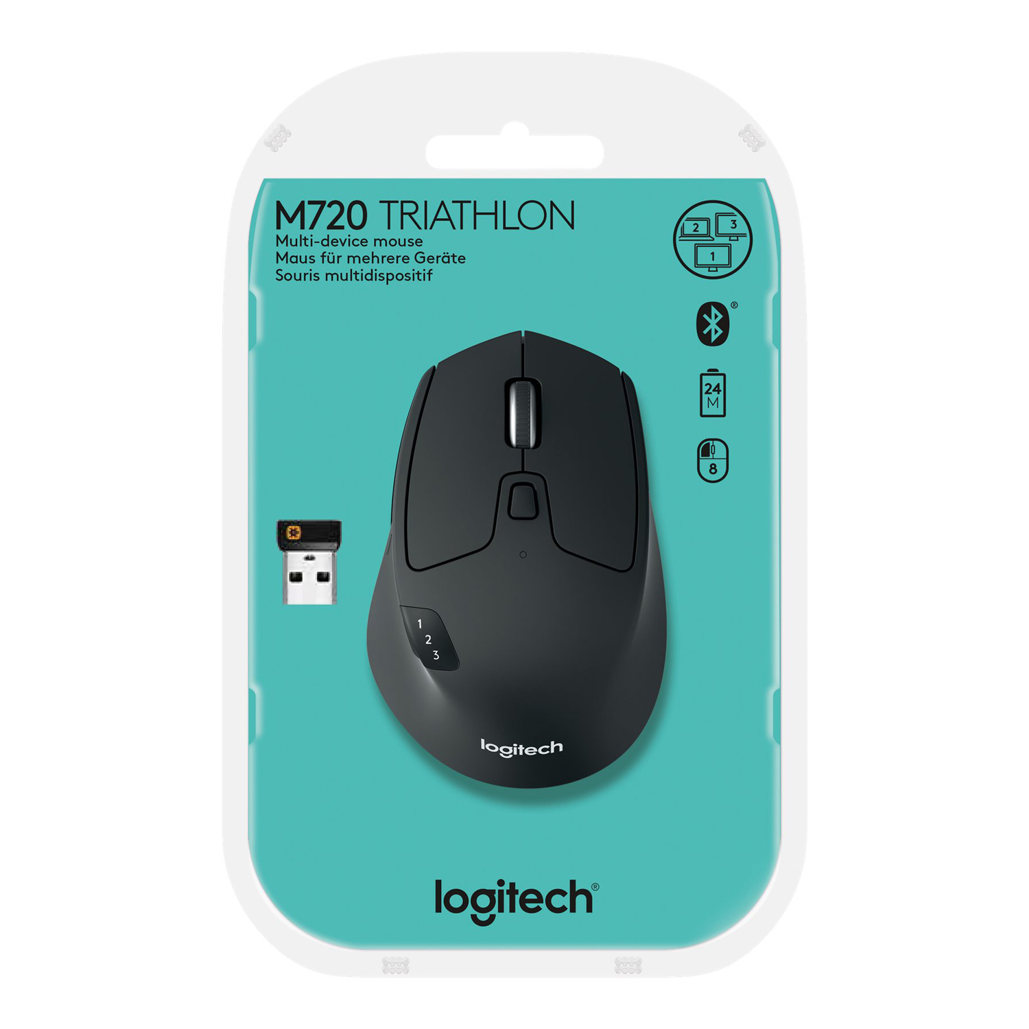 Mouse Logitech M-720 Triathlon sem fio - (910-004790)
